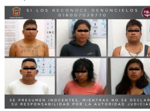 Los detenidos se ostentaban como integrantes de la organización delictiva “cartel jalisco nueva generación” y habrían exigido dinero a cambio de no atentar contra una ruta de transporte de la zona